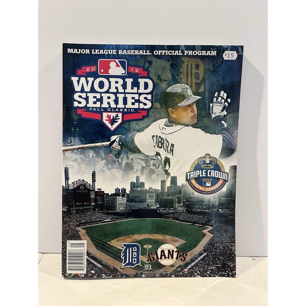 MLB 2012 World Series Official Program Detroit Tigers vs San Francisco Giants